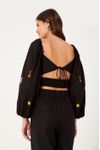 Blusa Linho Bordado Mystic