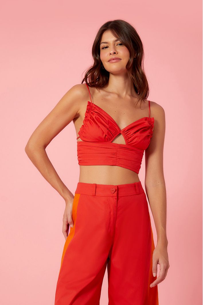 Cropped Drapeado