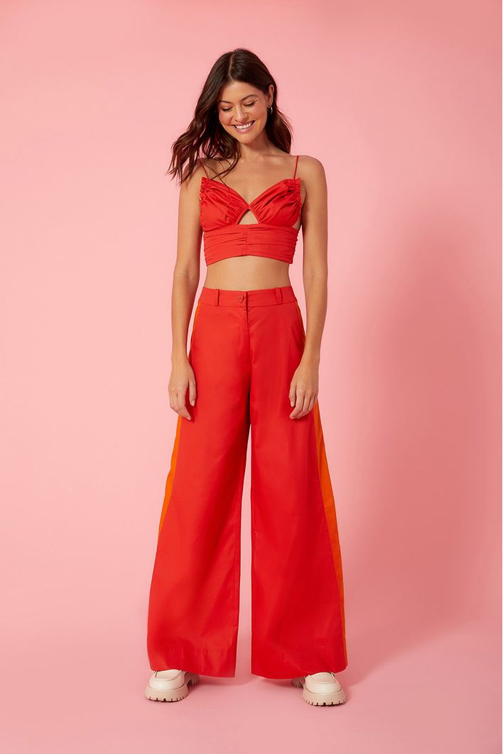 Cropped Drapeado