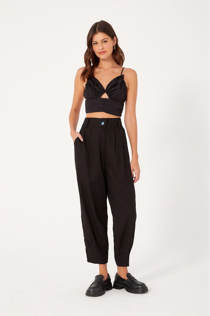Cropped Drapeado