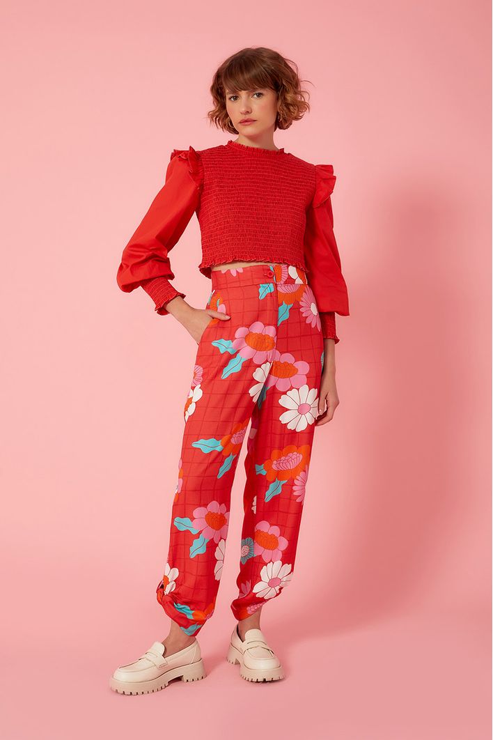 Blusa Lastex Manga Longa