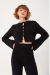 Blusa Tricot Frente Vazada