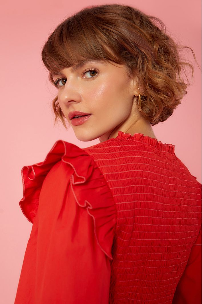 Blusa Lastex Manga Longa