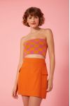 Top Tricot Jacquard Xadrezinho