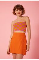 Top Tricot Jacquard Xadrezinho