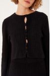 Blusa Tricot Frente Vazada