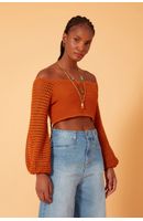 Blusa Tricot Manga Furinhos