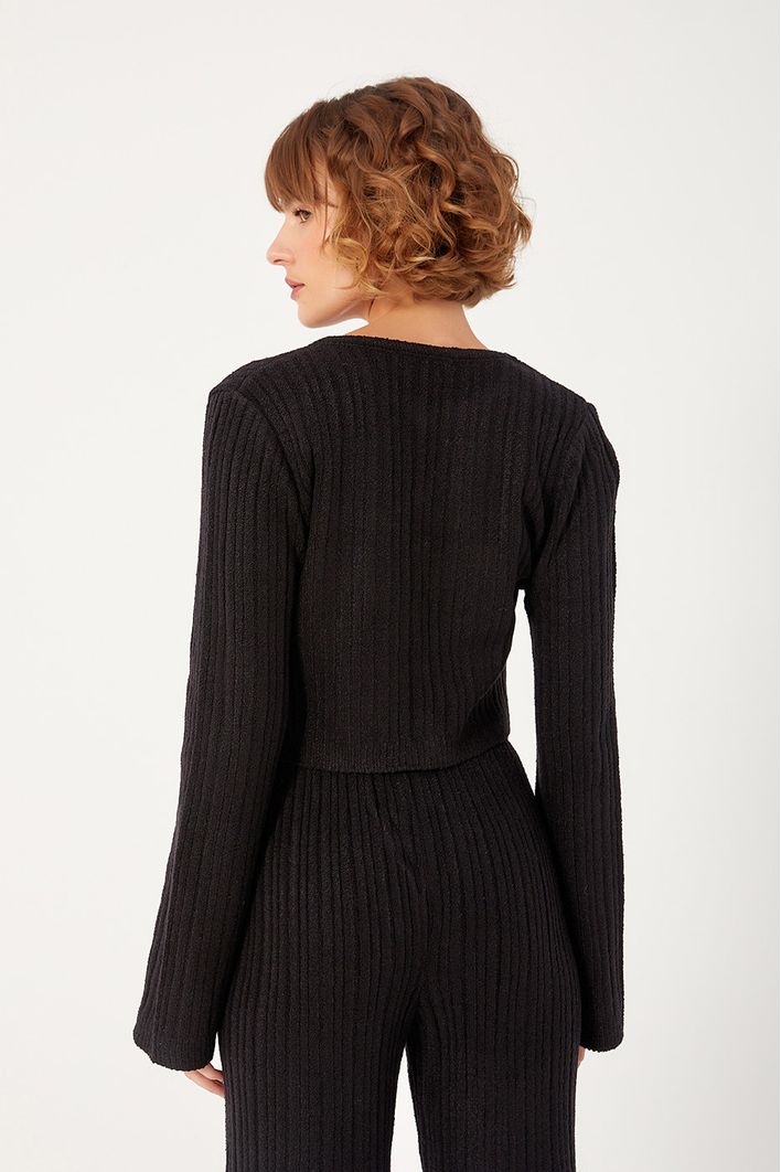 Blusa Tricot Frente Vazada