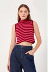 Blusa Tricot Bicolor