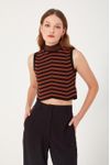 Blusa Tricot Bicolor