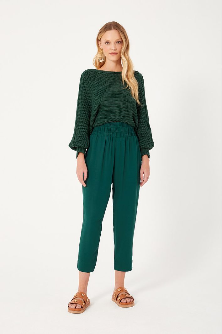 Blusa Tricot Transpassada