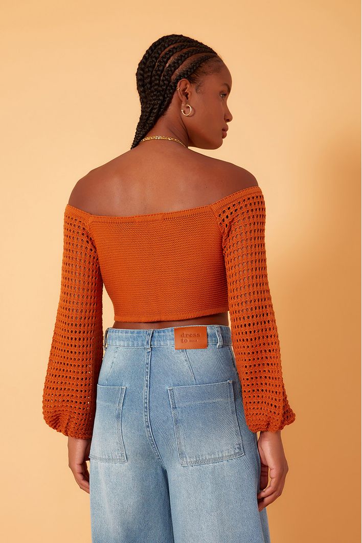 Blusa Tricot Manga Furinhos