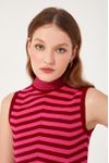 Blusa Tricot Bicolor