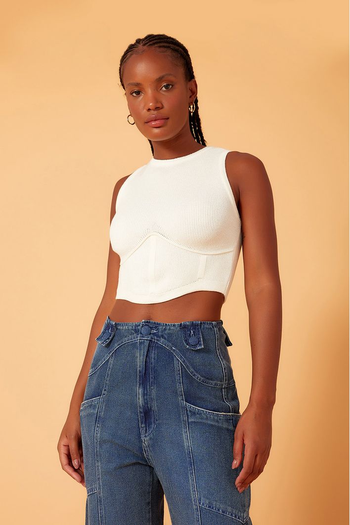 Blusa Tricot Bojo Marcado