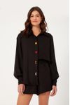 Camisa Linho Bordado Mystic
