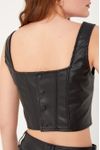 Blusa Recortes Leather