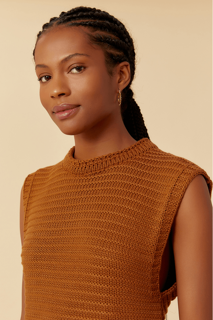 Blusa Tricot Quadradinha