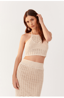 Blusa Crochê Frente Única