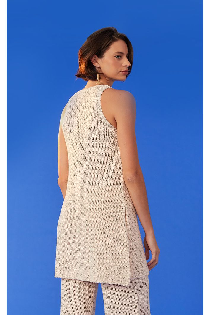Túnica Tricot Botões