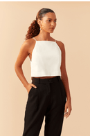 Blusa Linho Cava Reta