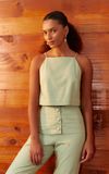 Blusa Linho Cava Reta