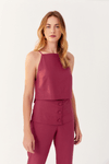 Blusa Linho Cava Reta