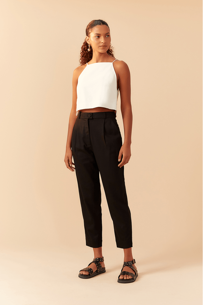 Blusa Linho Cava Reta