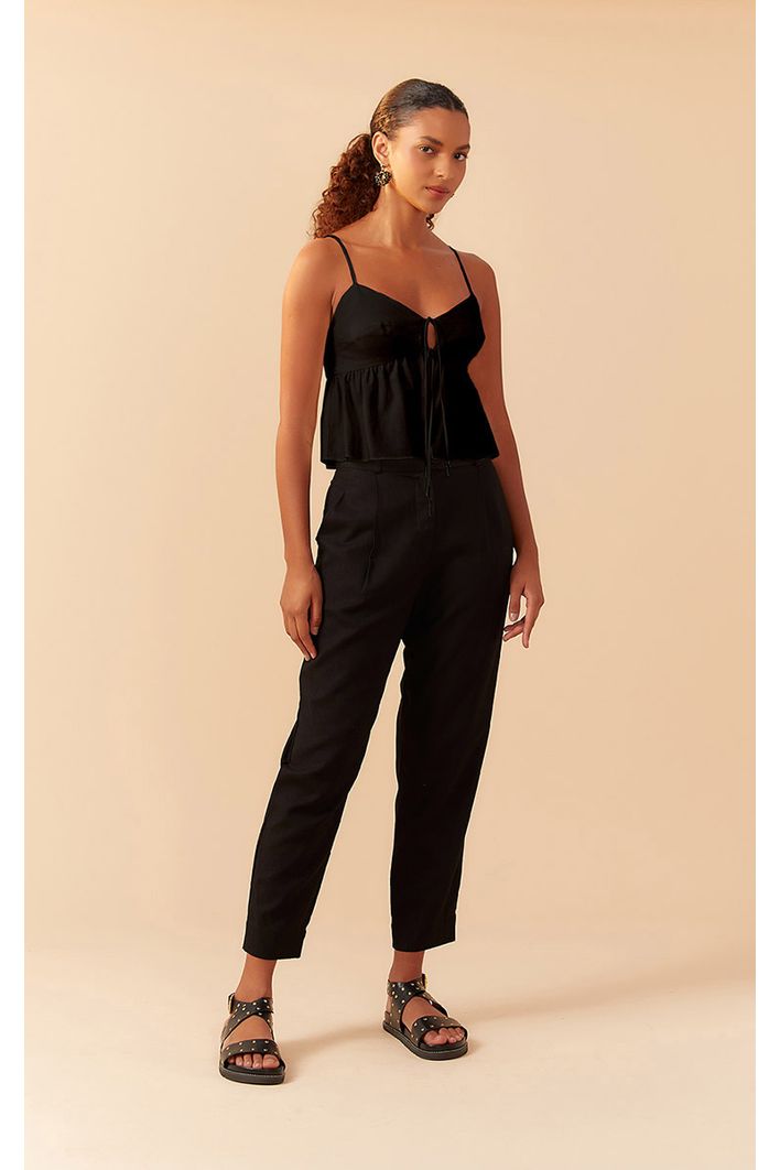 Blusa Linho Amarração Frente
