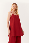 Blusa Linho Fenda Lateral