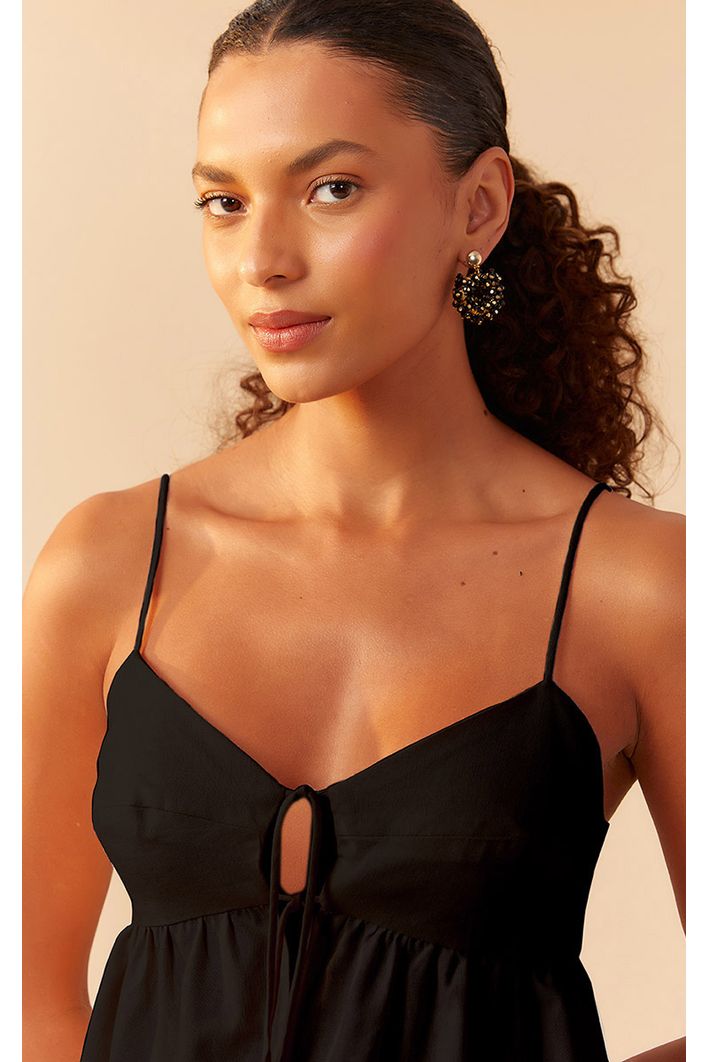 Blusa Linho Amarração Frente