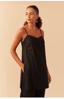 Blusa Linho Fenda Lateral