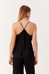 Blusa Cetim Decote Com Renda