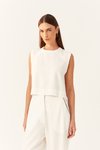 Blusa Linho Quadradinha