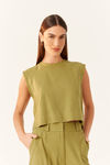 Blusa Linho Quadradinha