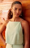 Blusa Linho Cava Reta