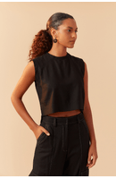 Blusa Linho Quadradinha
