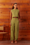 Blusa Linho Quadradinha