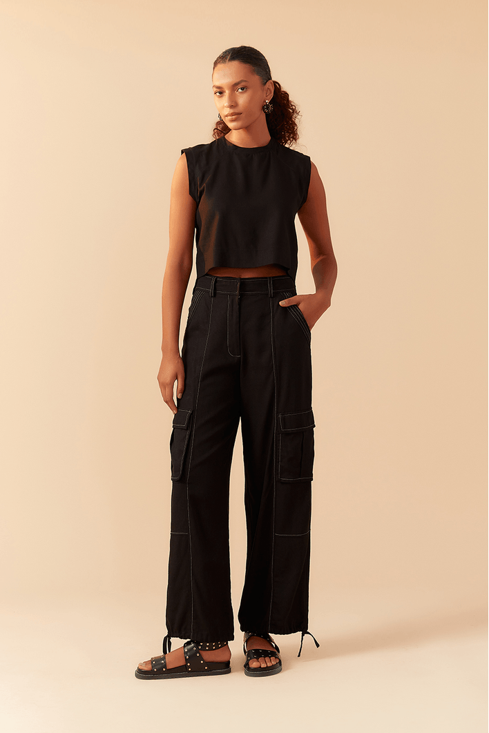 Blusa Linho Quadradinha