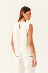 Blusa Linho Quadradinha