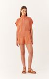 Blusa Lurex Gola Alta Com Lastex