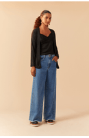 Blusa Com Cardigan