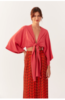 Blusa Crepe Mangão Bf