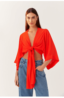 Blusa Crepe Mangão Bf