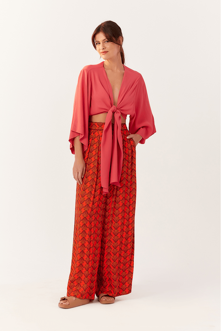 Blusa Crepe Mangão Bf