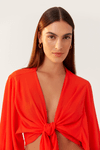 Blusa Crepe Mangão Bf