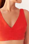 Top Linho Decote V Bf