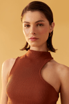 Blusa Cropped Tricot Omrbo Vazado