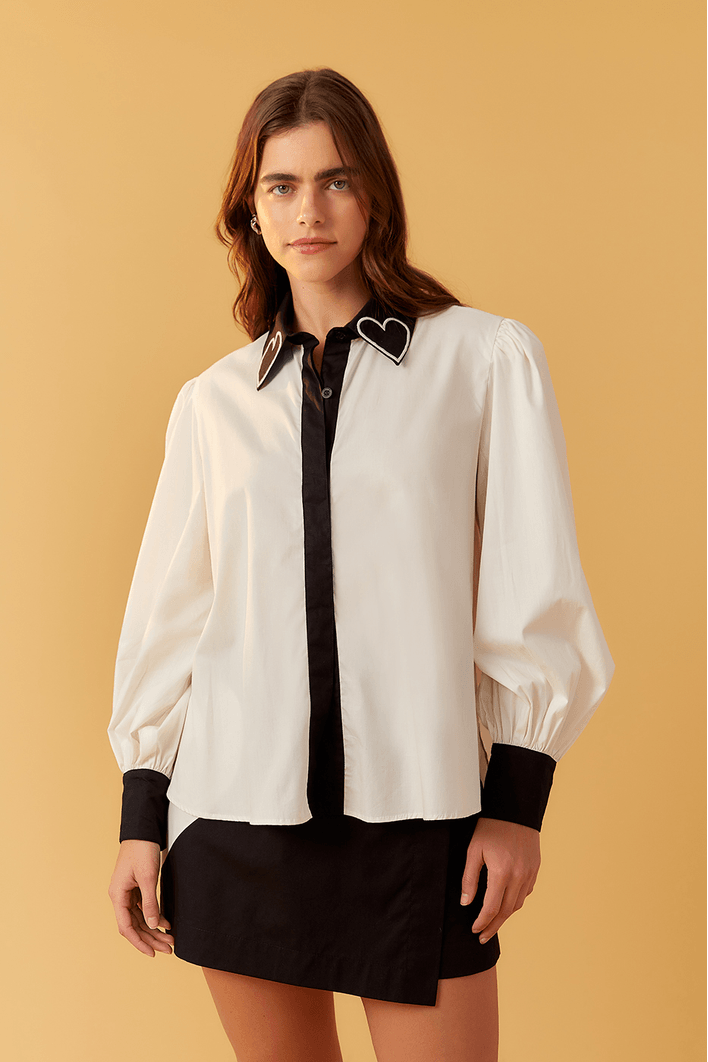 Camisa Bordado Coração