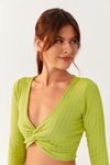 Blusa Canelada Transpasse Frente Bf