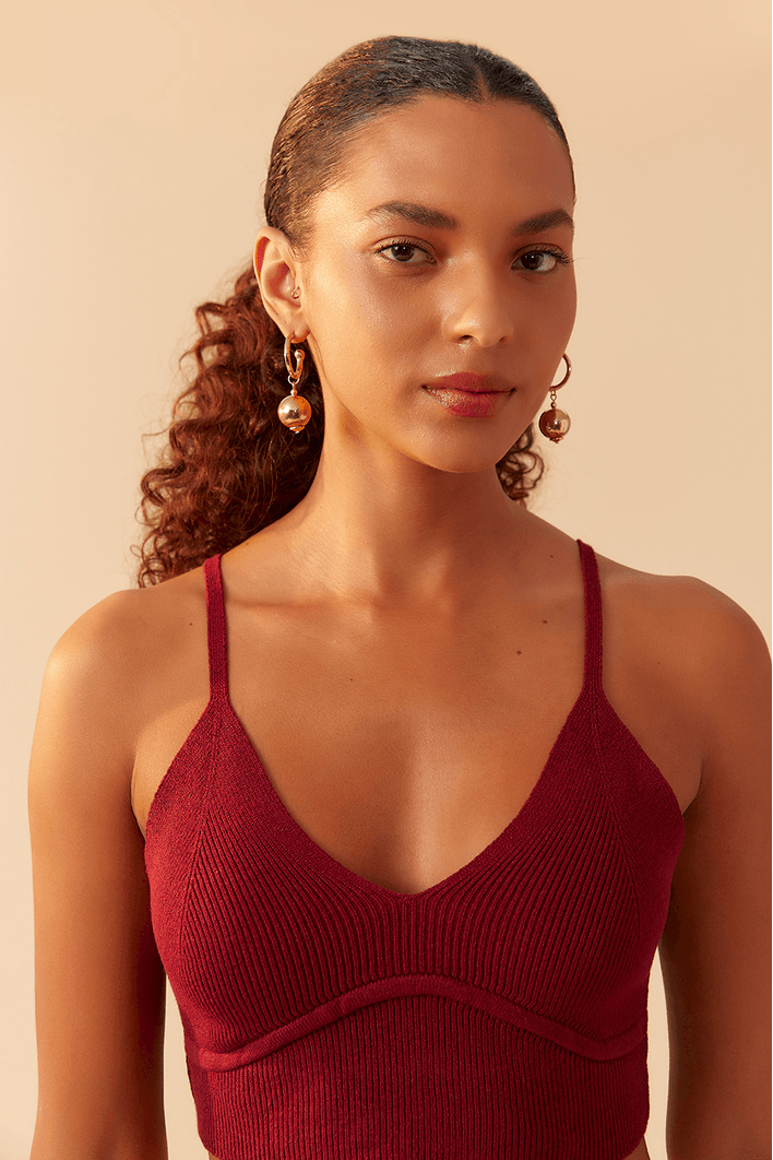 Top Tricot Recorte Busto